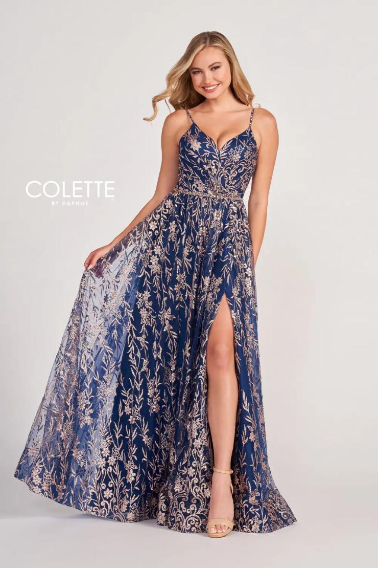 Style CL2022 Colette by Daphne #$3 Navy Blue/Gold picture