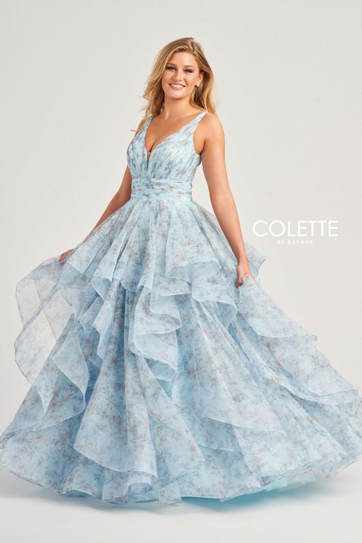 Style CL5273 Colette by Daphne #$4 Ice Blue/Multi picture